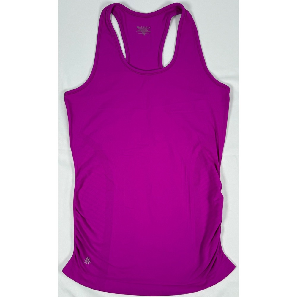 Athleta Womens Magenta Purple Seamless Racerback Tank Top XS 150988-13